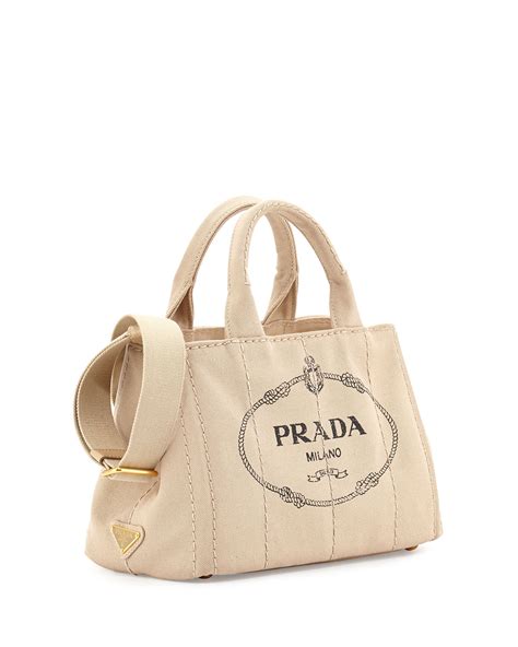 prada canvas shopping tote|Prada fabric tote price.